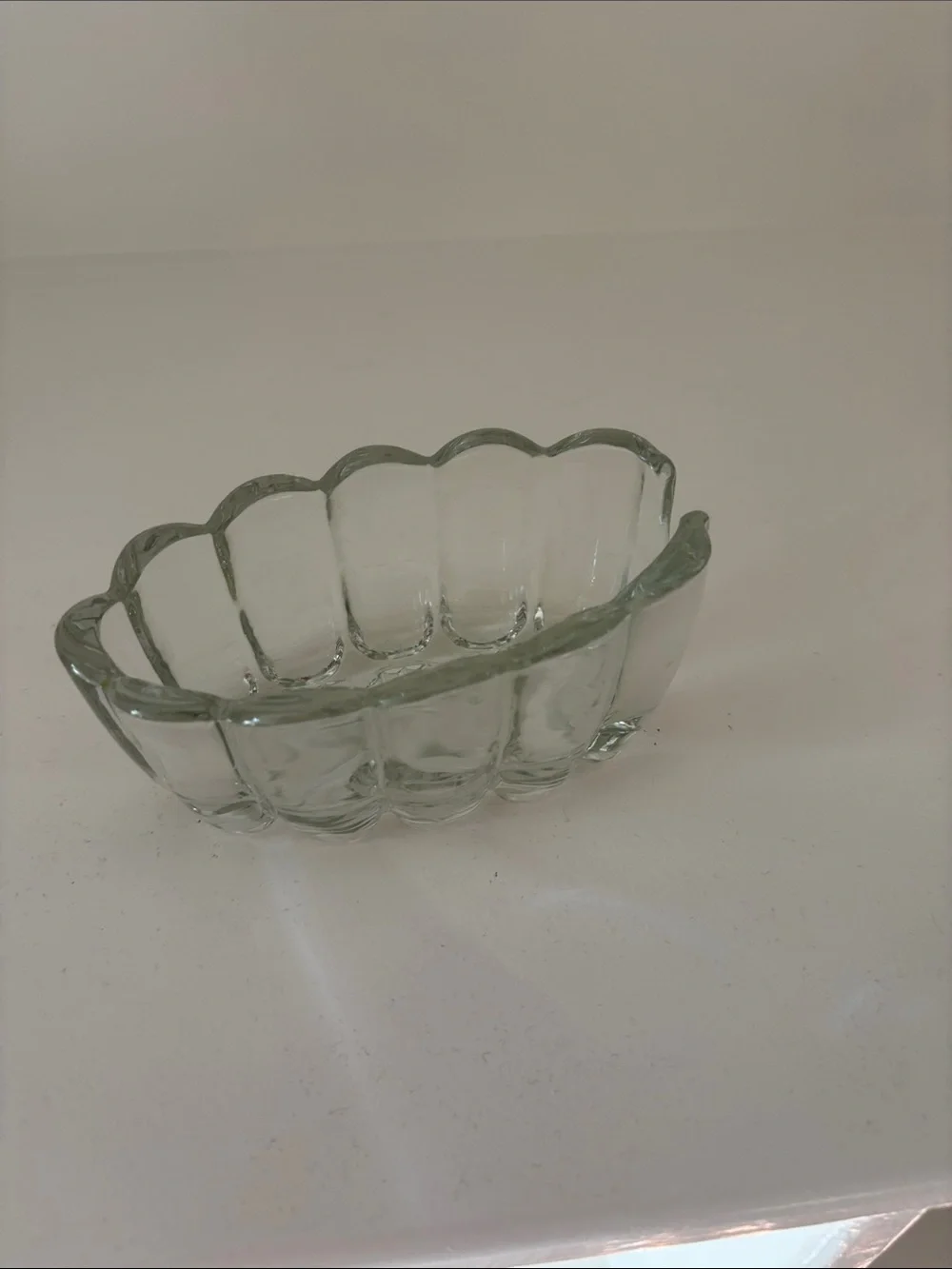 Princess House Clear Glass Scalloped Candy Dish